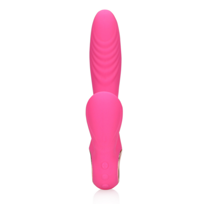 Tongue Flickering en Heating Rabbit Vibrator - Exuberant Pink - Afbeelding 5