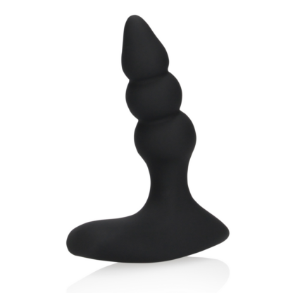 Beaded Vibrerende Anale Plug met Afstandsbediening - Zoethout Zwart - Afbeelding 5