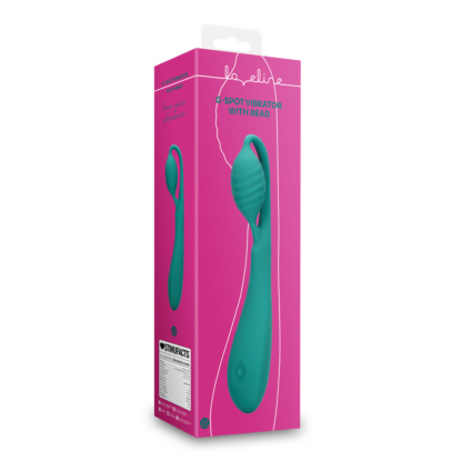 G-Spot Vibrator met Parels - Blauw Groen - Afbeelding 2