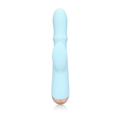 Pulse Wave en Op-en-Neer Beweegbare Ring Vibrator - Arctic Blue - Afbeelding 5