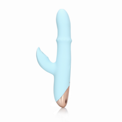 Pulse Wave en Op-en-Neer Beweegbare Ring Vibrator - Arctic Blue - Afbeelding 6