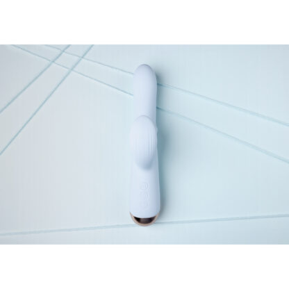 Pulse Wave en Op-en-Neer Beweegbare Ring Vibrator - Arctic Blue - Afbeelding 7