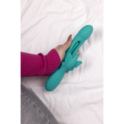 Flapper G-Spot Vlinder Vibrator - Pauwblauw - Afbeelding 7