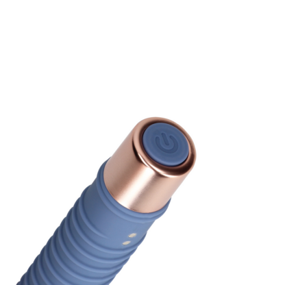 Geribbelde Mini Vibrator - Blue Horizon - Afbeelding 7