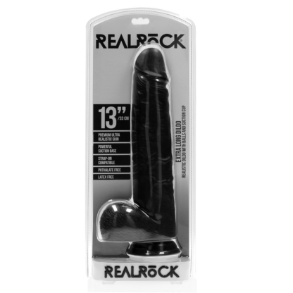 Extra Large Straight met Ballen 13 / 33 cm - Zwart - Afbeelding 2