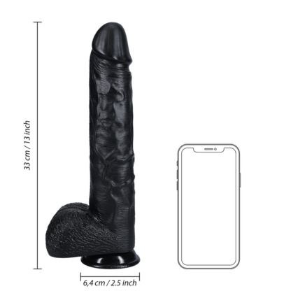 Extra Large Straight met Ballen 13 / 33 cm - Zwart - Afbeelding 7