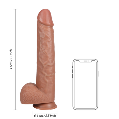 Extra Large Straight met Ballen 13 / 33 cm - Tan - Afbeelding 7