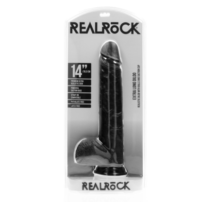 Extra Large Straight met Ballen 14 / 35,5 cm - Zwart - Afbeelding 2