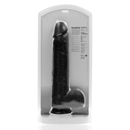 Extra Large Straight met Ballen 15 / 38 cm - Zwart - Afbeelding 3