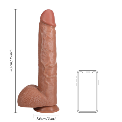 Extra Large Straight met Ballen 15 / 38 cm - Tan - Afbeelding 7