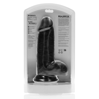 Extra Dikke Recht met Ballen 8 / 20,3 cm - Zwart - Afbeelding 3