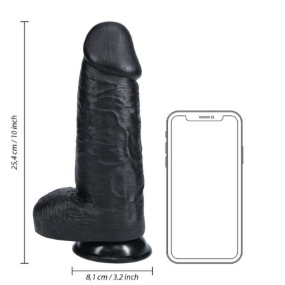 Extra Dikke Recht met Ballen 10 / 25,4 cm - Zwart - Afbeelding 7
