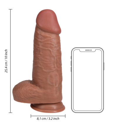 Extra Dikke Recht met Ballen 10 / 25,4 cm - Tan - Afbeelding 7