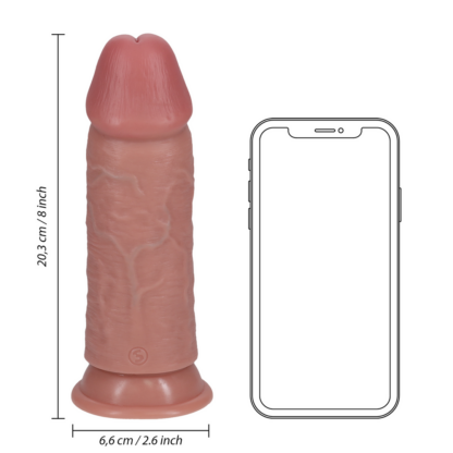 Extra Dikke Recht zonder Ballen 8 / 20,3 cm - Vlees - Afbeelding 6