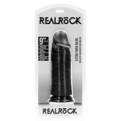 Extra Dikke Recht zonder Ballen 9 / 23 cm - Zwart - Afbeelding 2