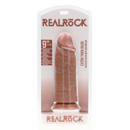 Extra Dikke Straight zonder Ballen 9 / 23 cm - Tan - Afbeelding 2