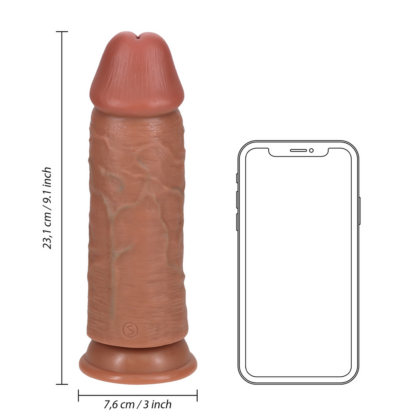 Extra Dikke Straight zonder Ballen 9 / 23 cm - Tan - Afbeelding 7