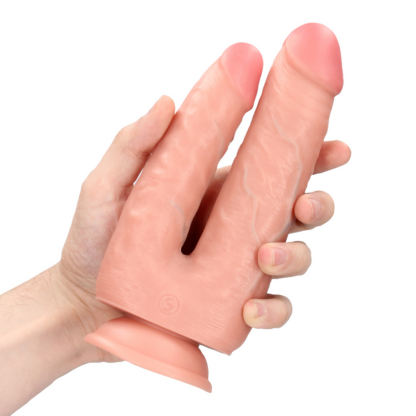 Double Trouble Dildo 5/6 - 12,7/15,2 cm - Flesh - Afbeelding 6