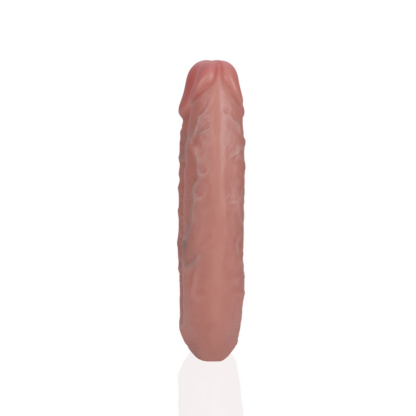 U Vormige Dubbele Dildo 5 / 12,7 cm - Vlees - Afbeelding 6