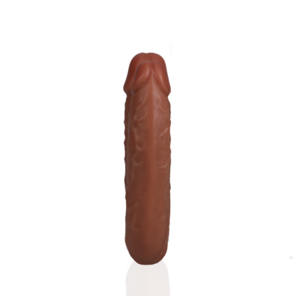 U Vormige Dubbele Dildo 5 / 12,7 cm - Tan - Afbeelding 6