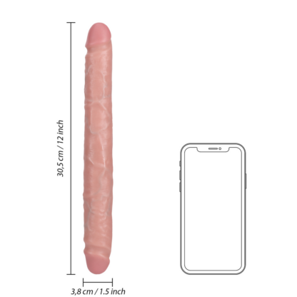Slim Double Ended Dong 30,5 cm - Flesh - Afbeelding 6