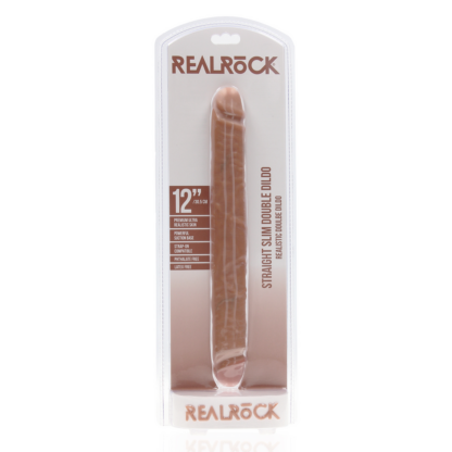 Slim Double Ended Dong 12 / 30,5 cm - Tan - Afbeelding 2