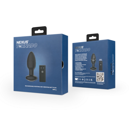 Tornado - Afstandsbediening Rotating Butt Plug - Zwart - Afbeelding 3