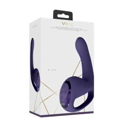 Riko - Triple Motor Thumper met Geavanceerde Vingerbeweging Puls Golf Stimulator - Paars - Afbeelding 2