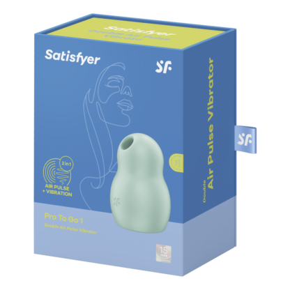Pro to Go 1 - Double Air Pulse Vibrator - Mint - Afbeelding 2