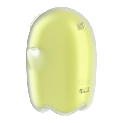 Glowing Ghost - Glow in the Dark - Dubbele Air Pulse Vibrator - Geel - Afbeelding 4