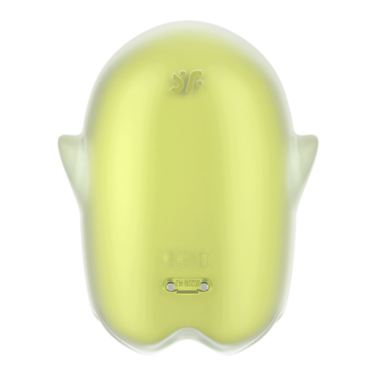 Glowing Ghost - Glow in the Dark - Dubbele Air Pulse Vibrator - Geel - Afbeelding 5