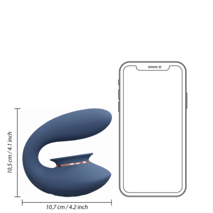 Twitch 3 - Oplaadbare Vibrator en Suction - Blauw/Grijs - Afbeelding 7