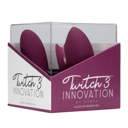 Twitch 3 - Oplaadbare Vibrator en Suction - Bordeaurot - Afbeelding 2