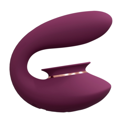 Twitch 3 - Oplaadbare Vibrator en Suction - Bordeaurot - Afbeelding 3