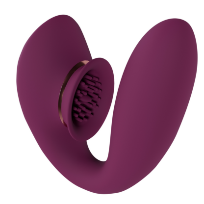 Twitch 3 - Oplaadbare Vibrator en Suction - Bordeaurot - Afbeelding 4