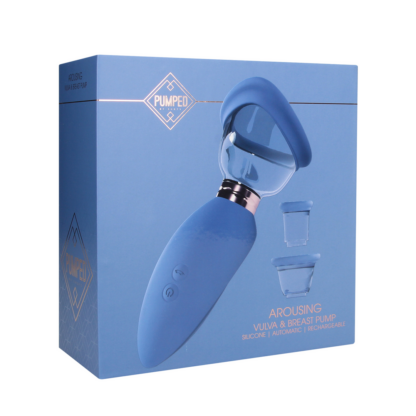 Opwindend - Oplaadbare Vulva- en Borstpomp - Blauw - Afbeelding 2