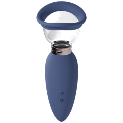 Opwindend - Oplaadbare Vulva- en Borstpomp - Blauw - Afbeelding 3