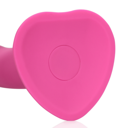 Non-Phallic Vibrerende Dildo - Medium - Krachtig Roze - Afbeelding 6