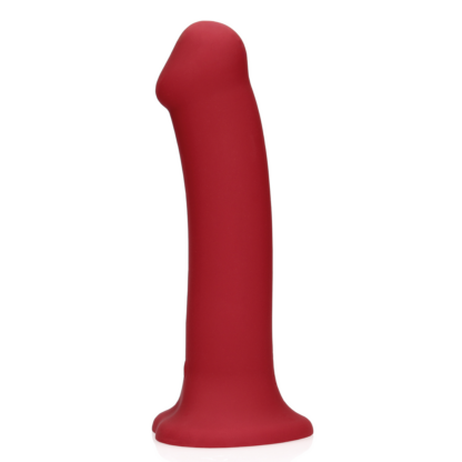 Non-Phallic Vibrerende Dildo - Groot - Framboos Rood - Afbeelding 5