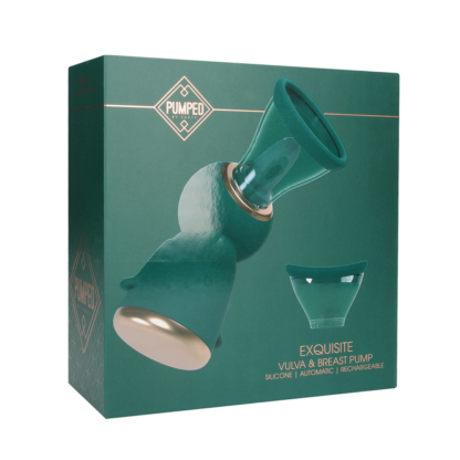 Exquise - Oplaadbare Vulva- en Borstpomp - Bosgroen - Afbeelding 2