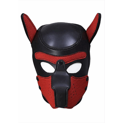 Neopreen Puppy Mask - Rood - Afbeelding 6
