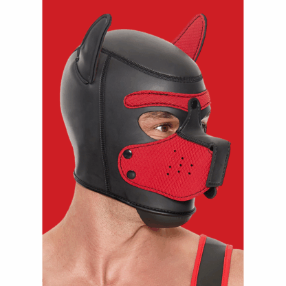 Neopreen Puppy Mask - Rood - Afbeelding 7