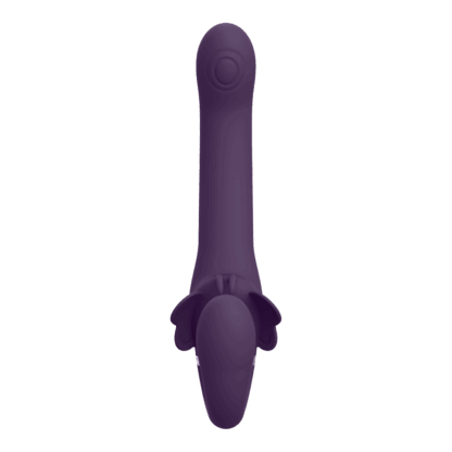 Satu - Pulse-Wave en Vibrerende Strapless Strapon - Paars - Afbeelding 4