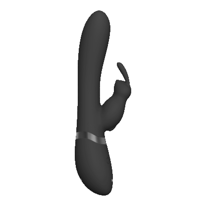 Taka - Opblaasbare en Vibrerende Konijnen Vibrator - Zwart - Afbeelding 4