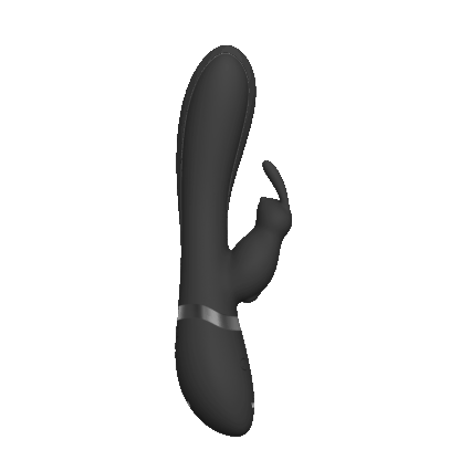 Taka - Opblaasbare en Vibrerende Konijnen Vibrator - Zwart - Afbeelding 7