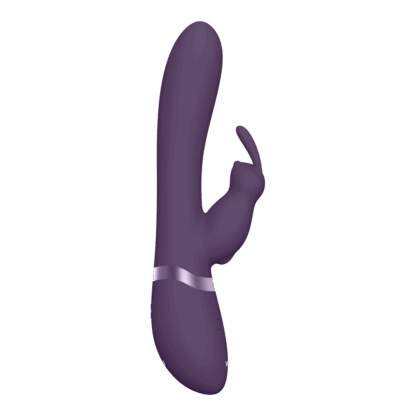 Taka - Opblaasbare en Trillende Konijn Vibrator - Paars - Afbeelding 4