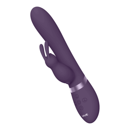 Taka - Opblaasbare en Trillende Konijn Vibrator - Paars - Afbeelding 5