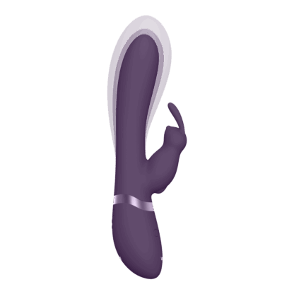 Taka - Opblaasbare en Trillende Konijn Vibrator - Paars - Afbeelding 7