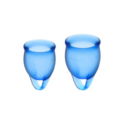 Voel je Zeker - Menstruatiecup - Donkerblauw - Afbeelding 3