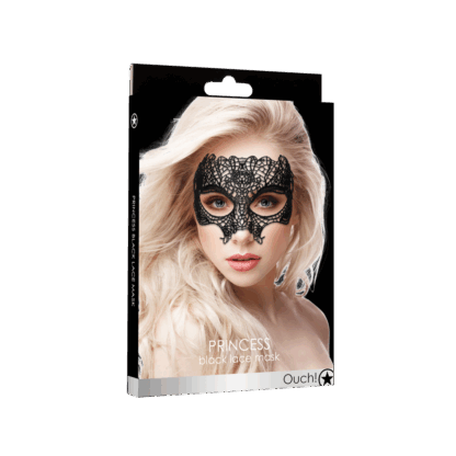 Prinses - Zwarte Kantmasker - Afbeelding 2